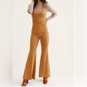 Free People - Eyes On You Jumpsuit - Rust Floral